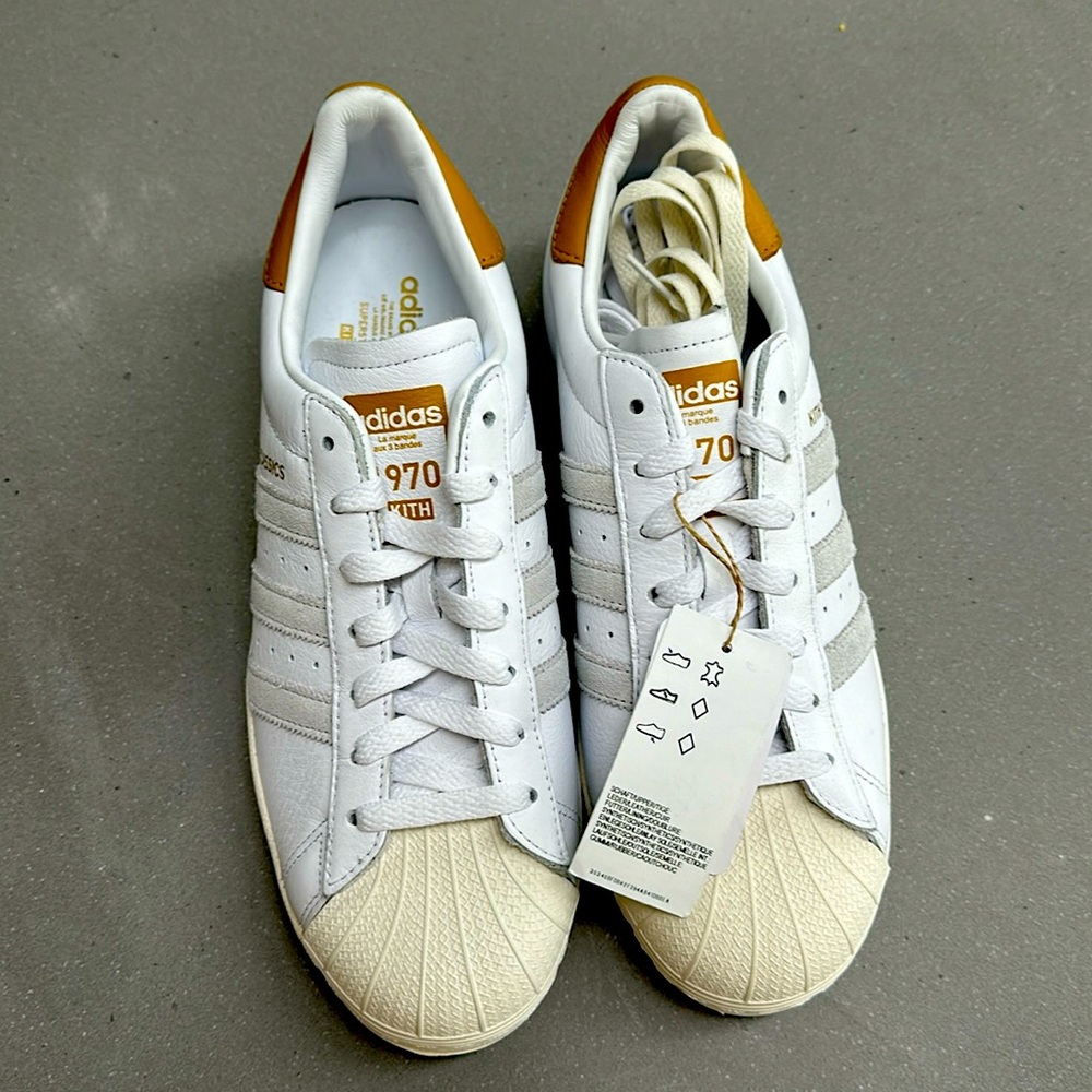 Kith x Adidas shelltoes “1970’s” vintage inspired sneakers